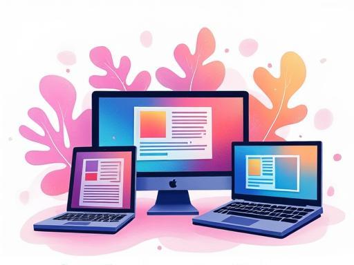 Farklı cihazlarda duyarlı web tasarımını gösteren illüstrasyon